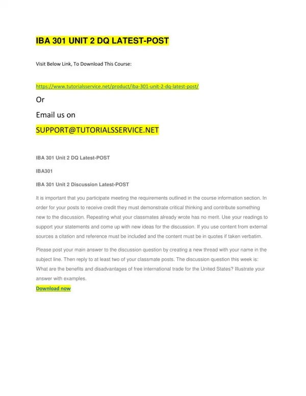 iba 301 unit 2 dq latest post