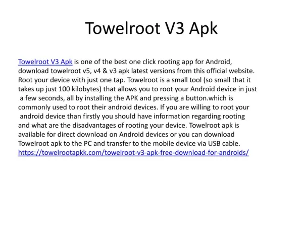 Towelroot V3 Apk Download