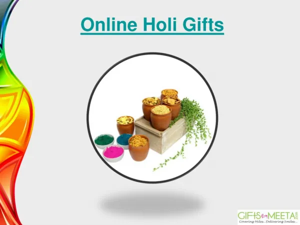 Online Holi Gifts from Giftsbymeeta
