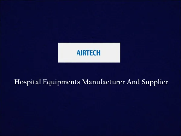 Hospital Equipments Services