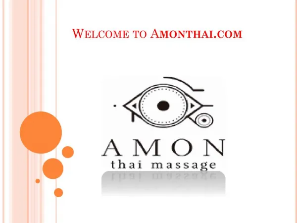 Traditional Thai Massages in Madrid | Amon THAI Massage