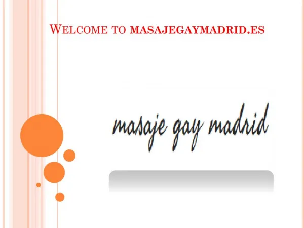 Erotic Gay Massage in Madrid | Man To Man Massage | Tantra Massage
