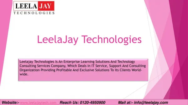 LeelaJay Technologies - Corporate Project Consulting Services