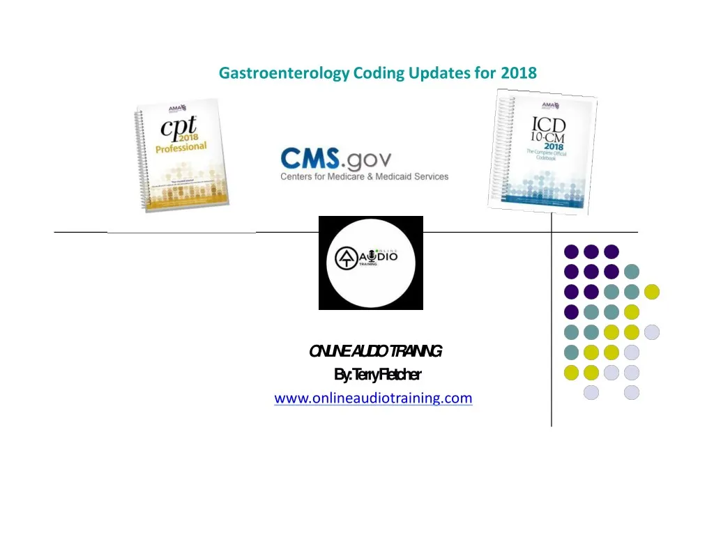 gastroenterology coding updates for 2018