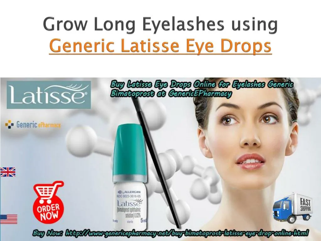 grow long eyelashes using generic latisse eye drops