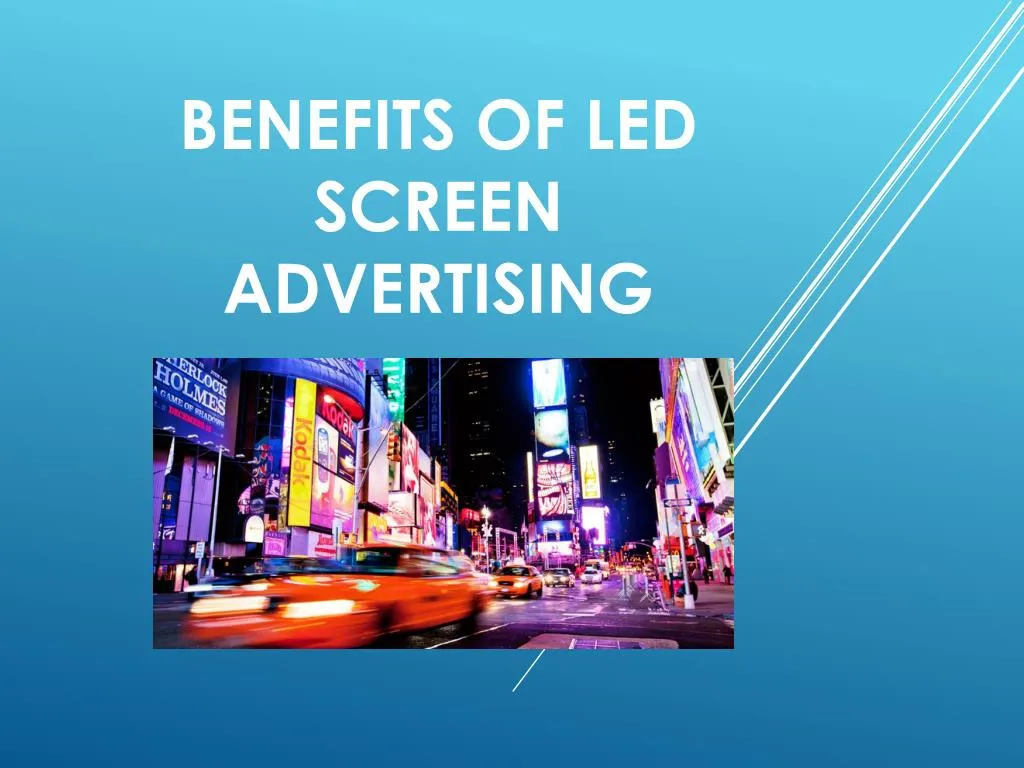 benefits of led screen advertising