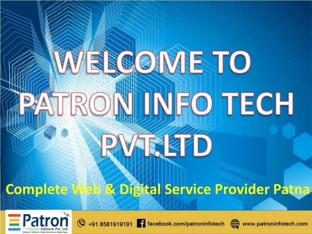 welcome to patron info tech pvt ltd