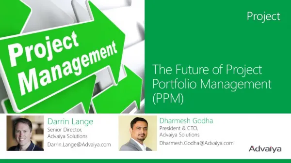 The Future of PPM [Project Portfolio Management]