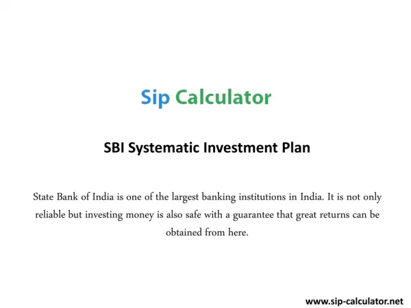 Systematic Investment Plan Tactic of Investment