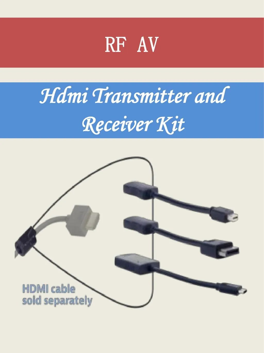 hdmi transmitter and receiver kit