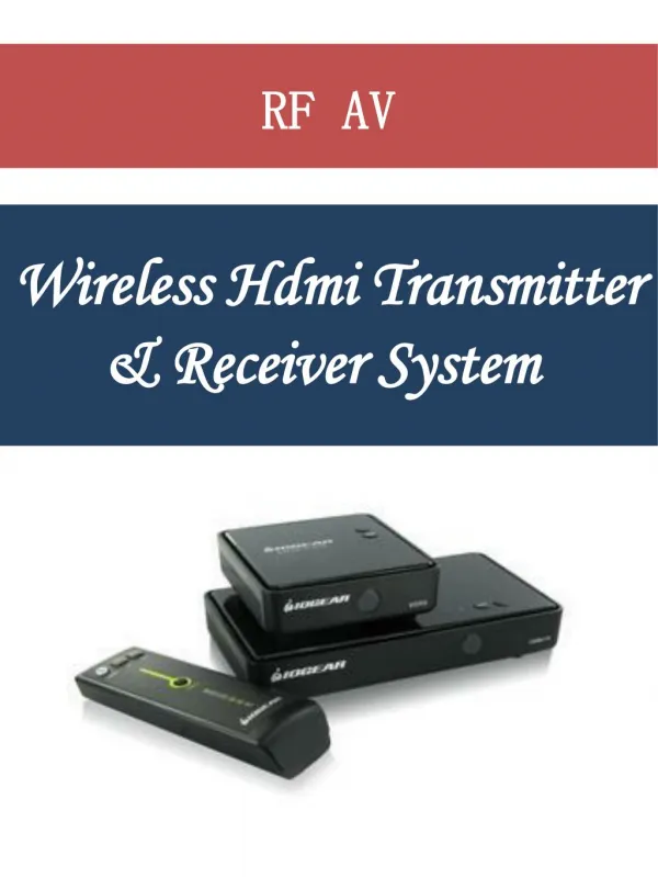 Wireless Hdmi Transmitter & Receiver System