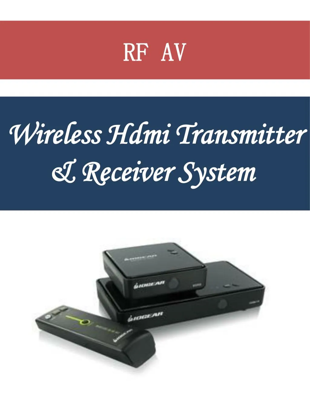 wireless hdmi transmitter receiver system