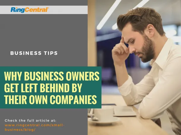 Business Owners Get Left Behind By Their Own Companies