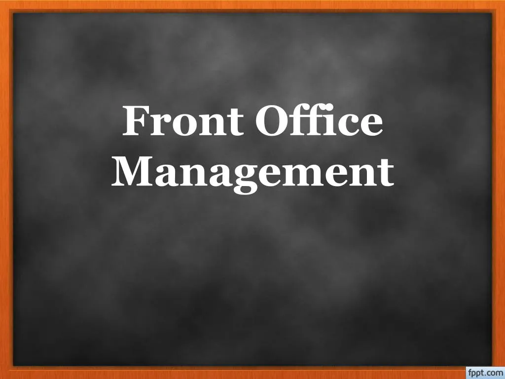 front office management