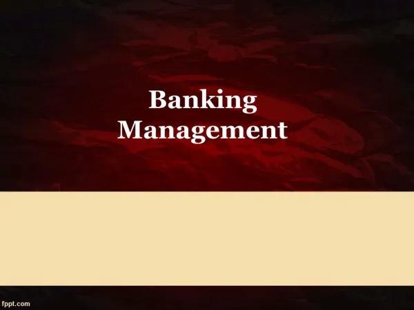 banking management