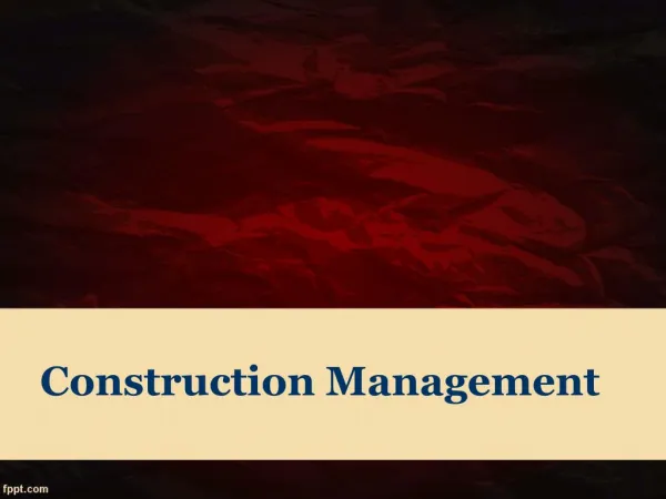 construction management
