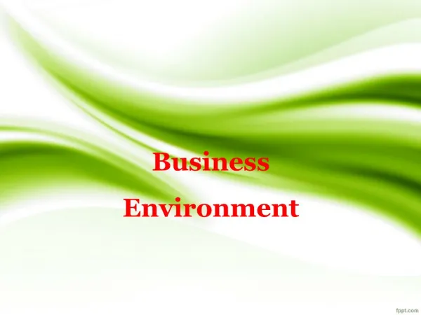 business environment