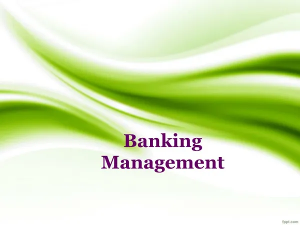 banking management