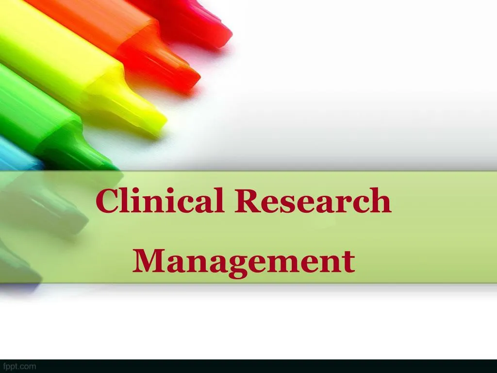 clinical research management