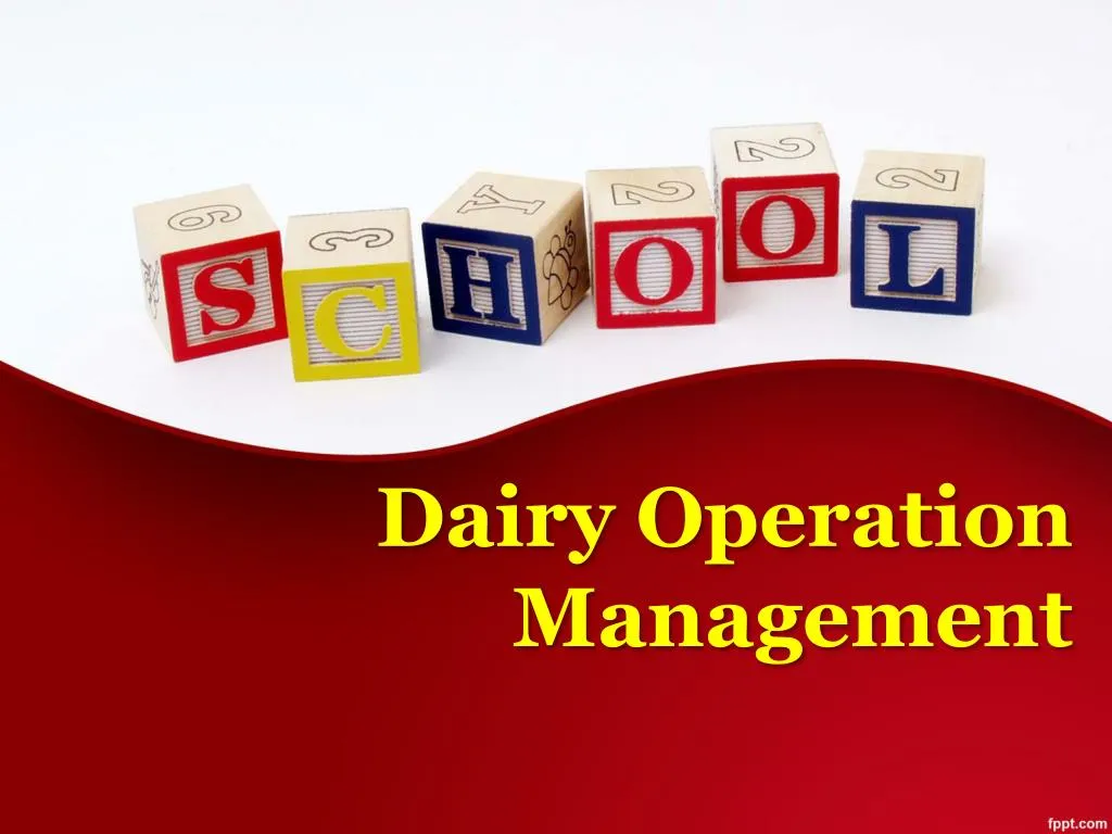 dairy operation management