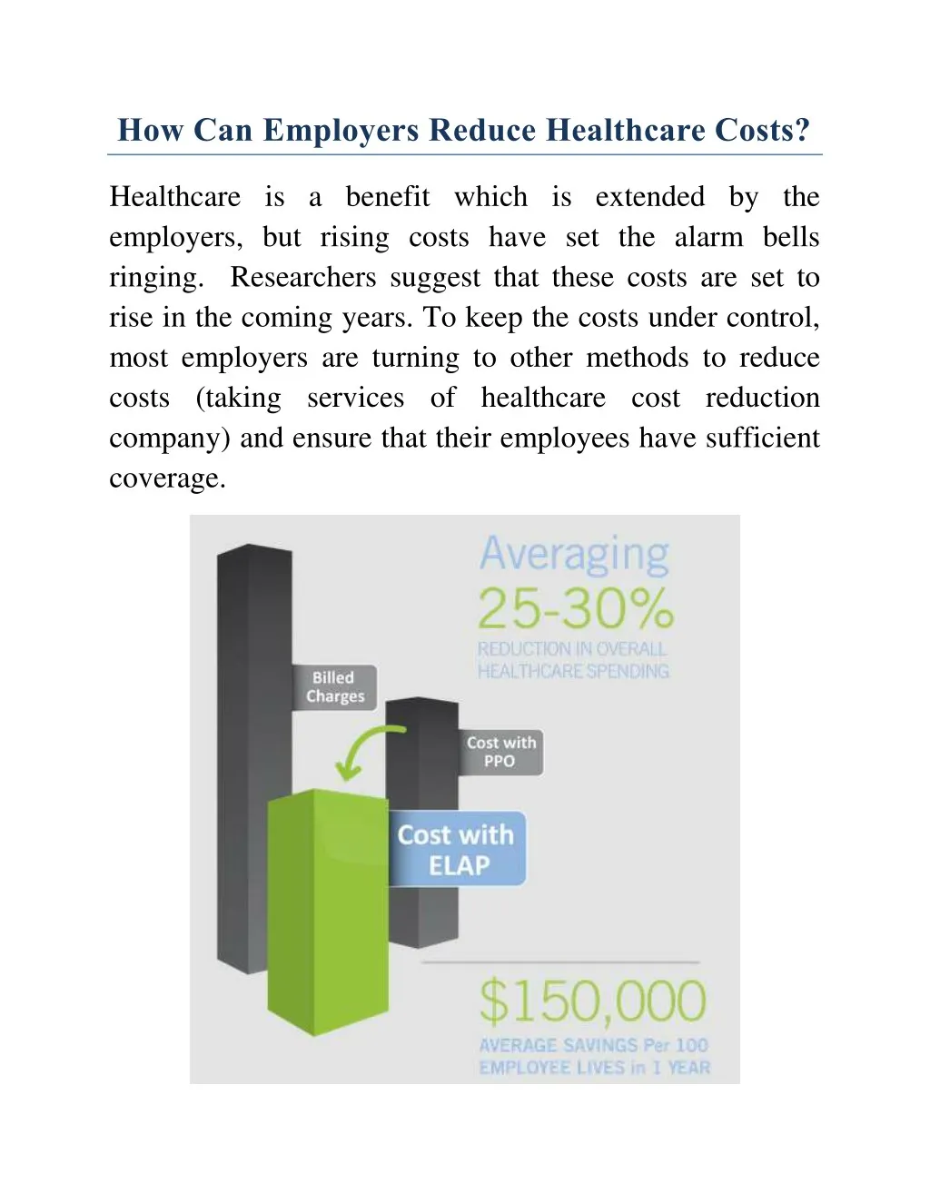 how can employers reduce healthcare costs
