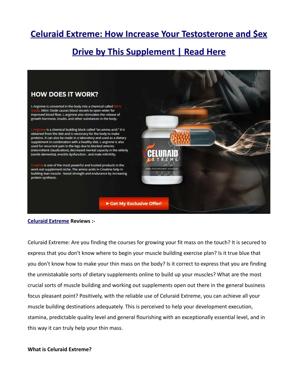 celuraid extreme how increase your testosterone