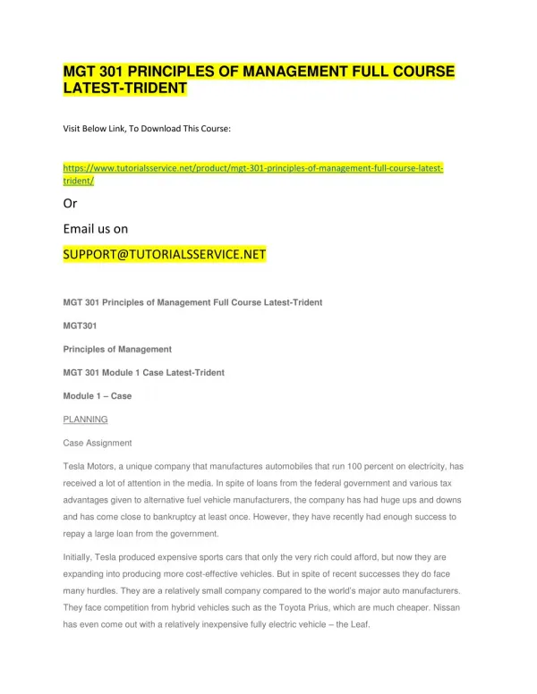 mgt 301 principles of management full course