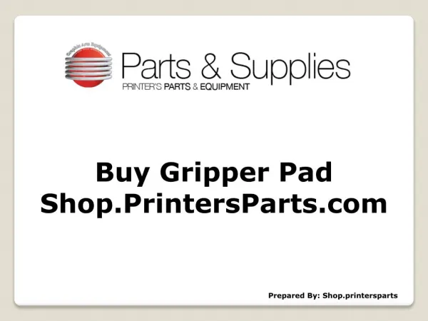 Gripper Pad - Shop.printersparts.com