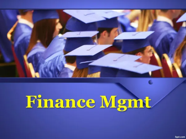 finance mgmt