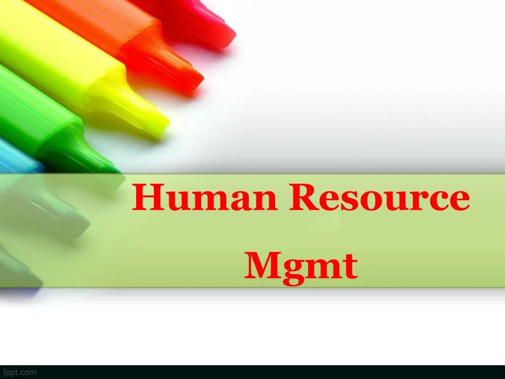 human resource mgmt