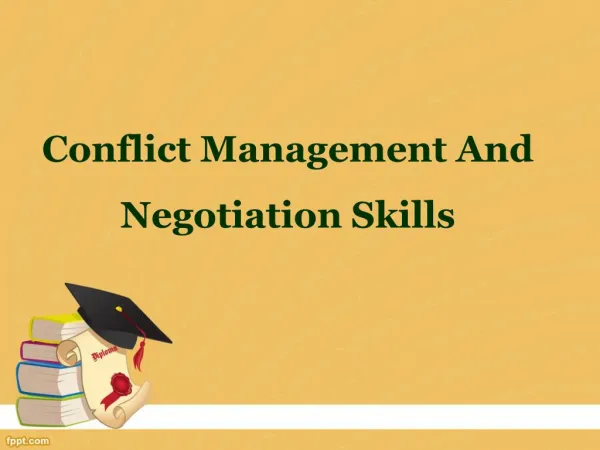 conflict management and negotiation skills
