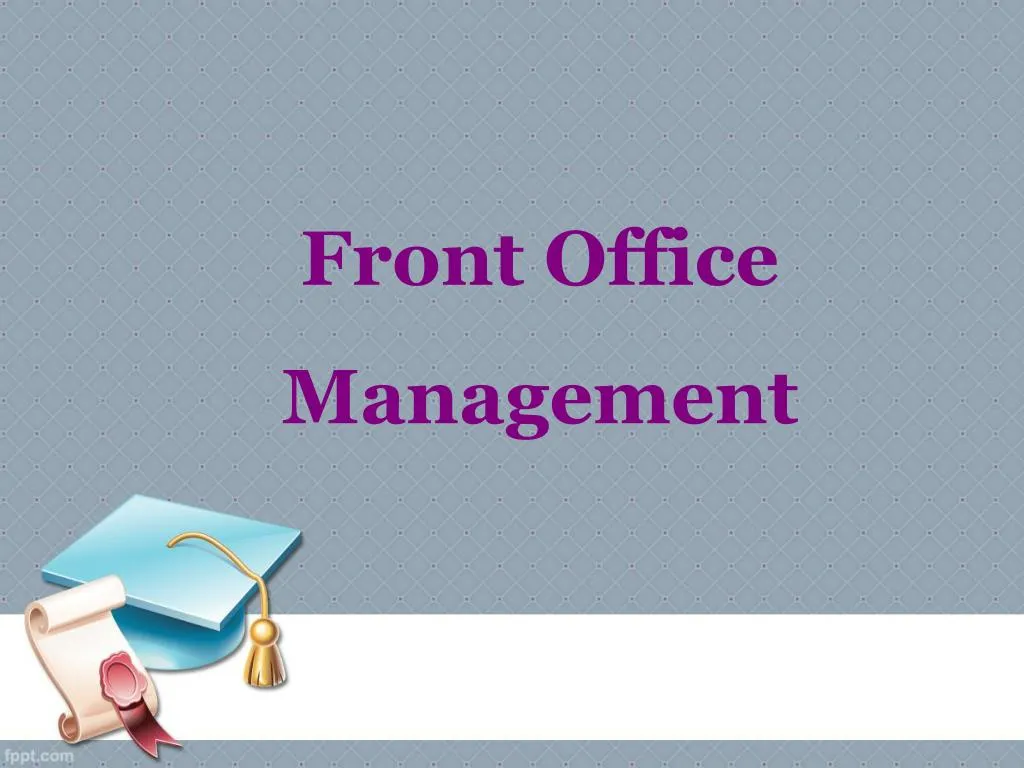 front office management