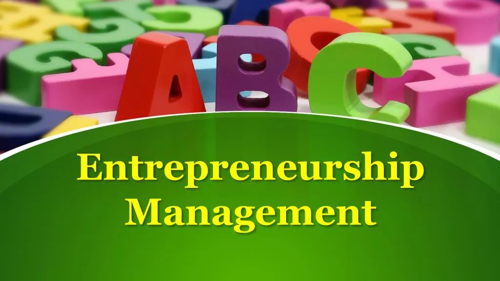 entrepreneurship management