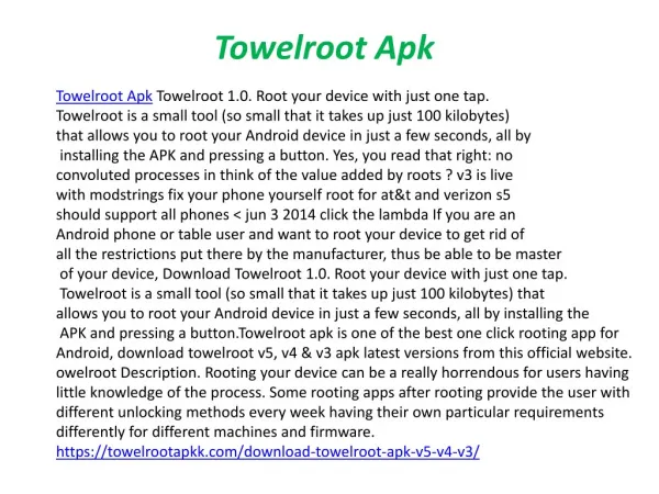 Towelroot V4 Apk Download