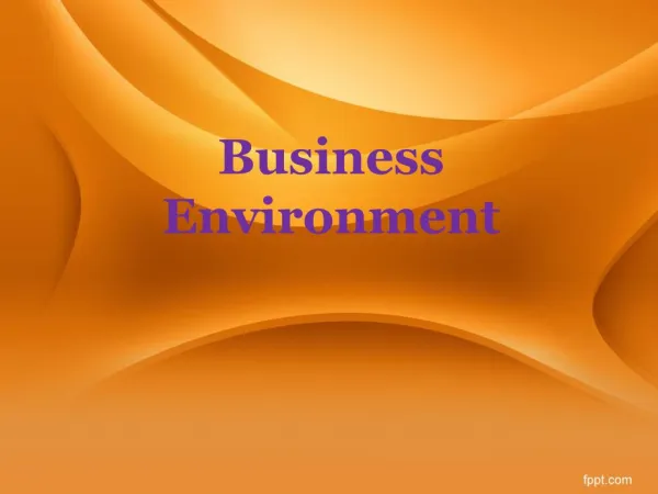 business environment
