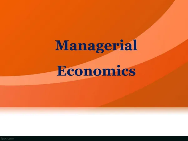 managerial economics