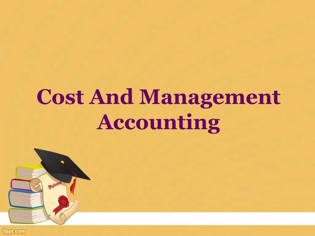 cost and management accounting