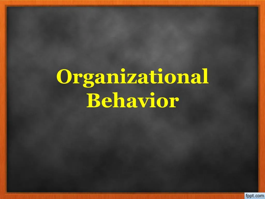 organizational behavior