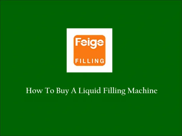 Liquid filling Machine Manufacturer