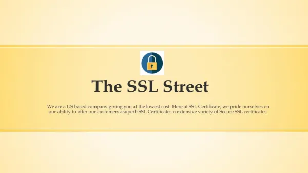 the ssl street