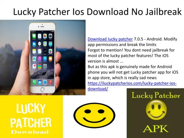 Lucky Patcher Ios No Jailbreak