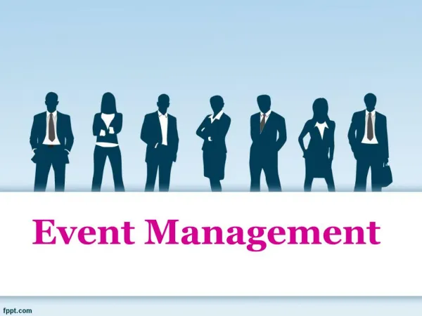 Select an event organizer and carry out the entire analysis for that company in the form of a case study