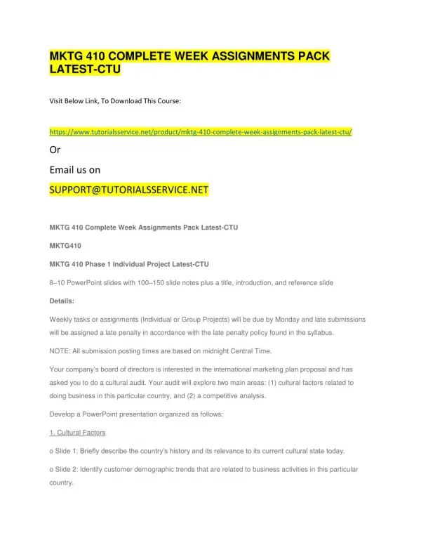 mktg 410 complete week assignments pack latest ctu