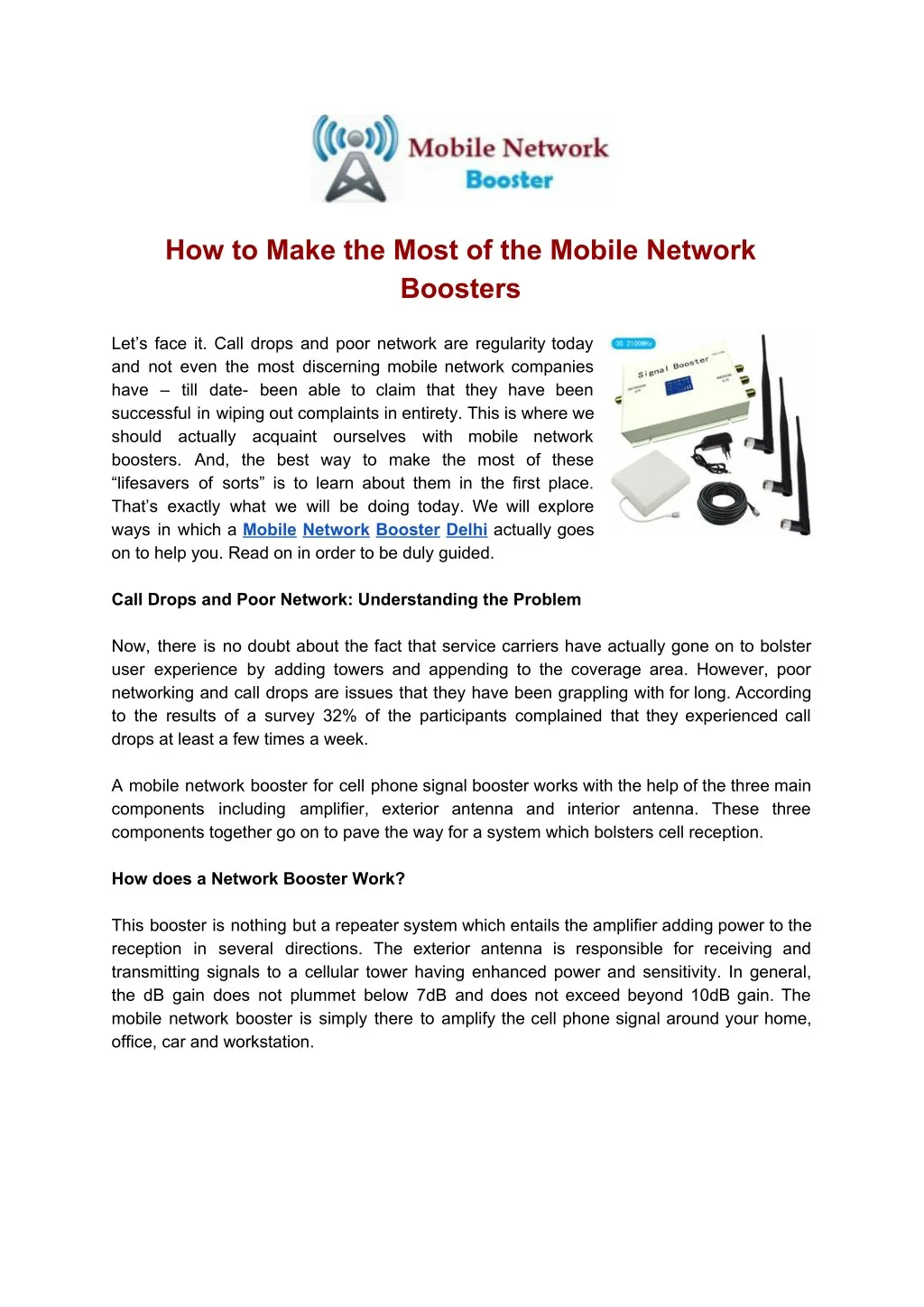 how to make the most of the mobile network