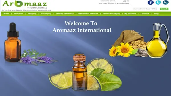 Natural Essential Oils Manufacturers @ Aromaaz International