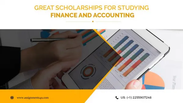 Great Scholarships for Studying Finance and accounting