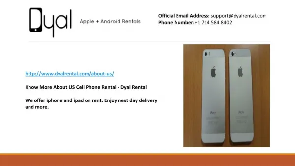 Contact Us For iPhone & iPad Rental Costs - Dyal Rental