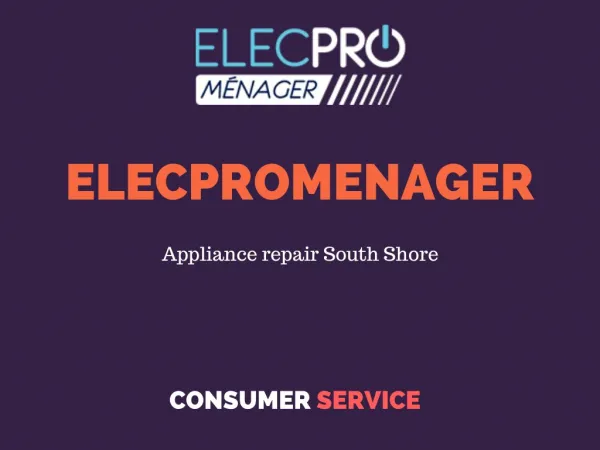 Appliance repair South Shore