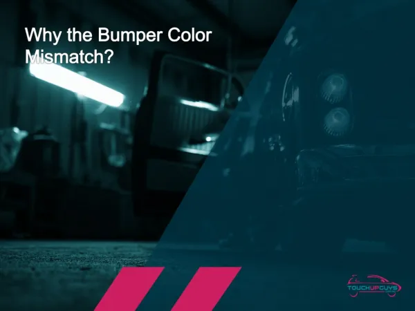 Bumper Color Mismatch: Repair Advice
