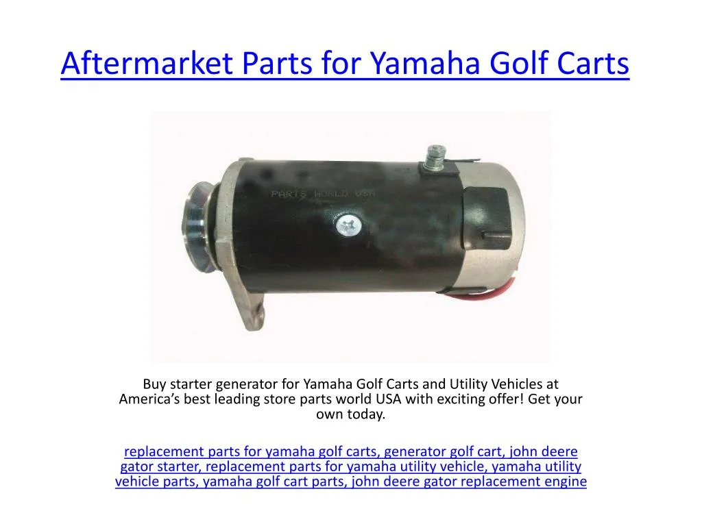 aftermarket parts for yamaha golf carts
